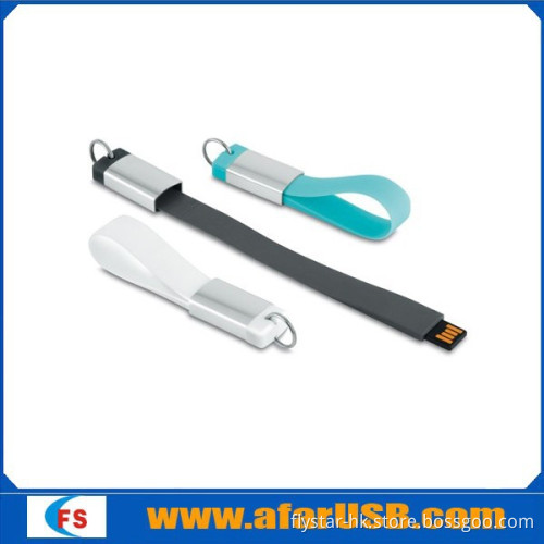 Custom logo colorful wrist band usb flash drive 2.0 usb with high quality and factory price